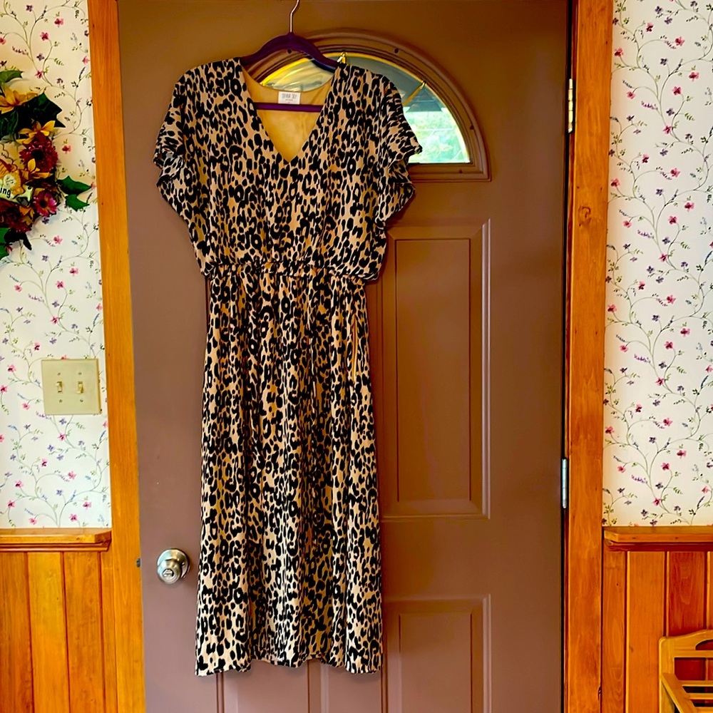 Women’s leopard print dress